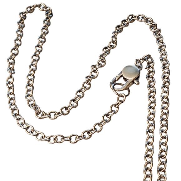 Louis Vuitton Repurposed Clover Multicolor Pendant 18K White GF Necklace - Picture 3 of 4